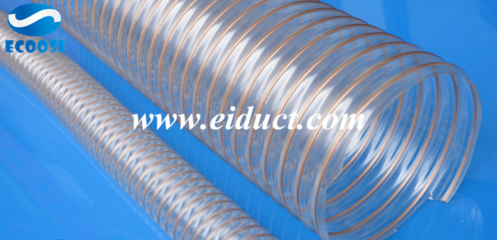 PU(Polyurethane) flex material handling ducting hose from Ecoosi Industrial Co., Ltd.