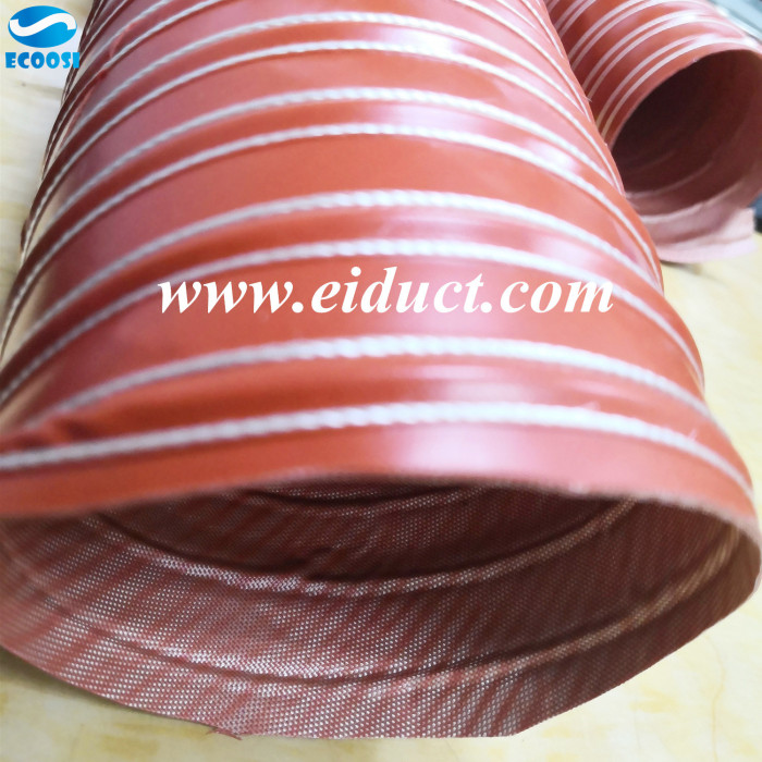 Double-layer-silicone-coated-fiberglass-duct-hose