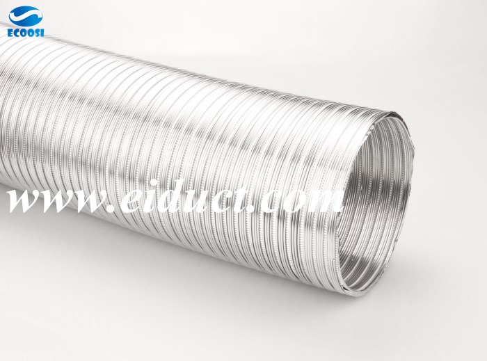 Semi-rigid aluminum air duct