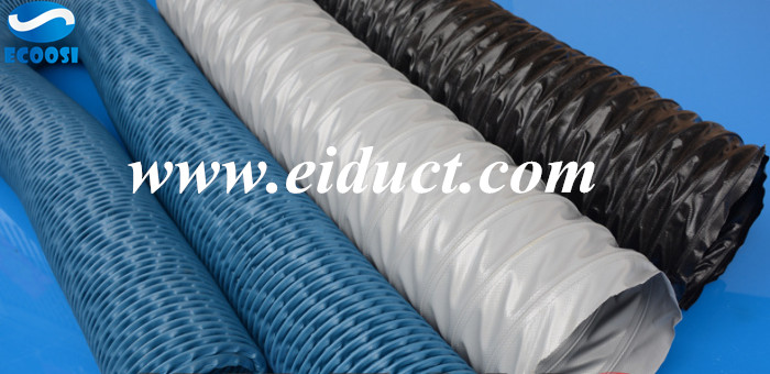 What is the application of Ecoosi PVC flexible nylon fabric air ventilation duct hose?