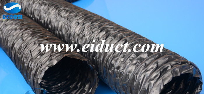 Tear resistant PVC flexible fabric duct hose