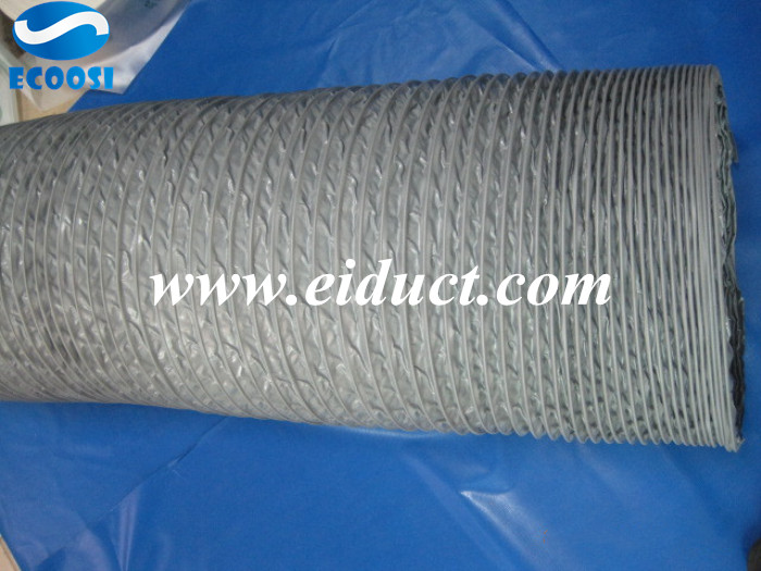 Flexible PVC Grey Fabric Air Duct Hose