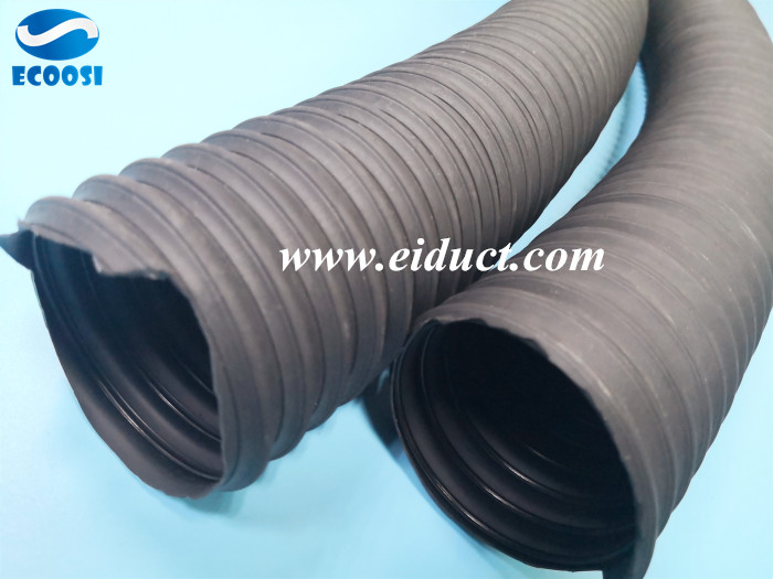 Why Ecoosi thermoplastic flex rubber duct hose is ideal for high temperature air and fume applications?