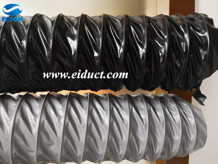 Ecoosi PVC flexible fabric lightweight air duct hose proof spark for welding fumes