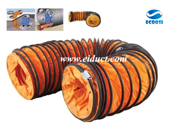 What is the advantages of Ecoosi industrial portable flexible PVC air duct hose?