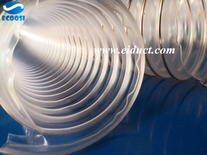 How do you measure the PU flexible ducting hose diameter?