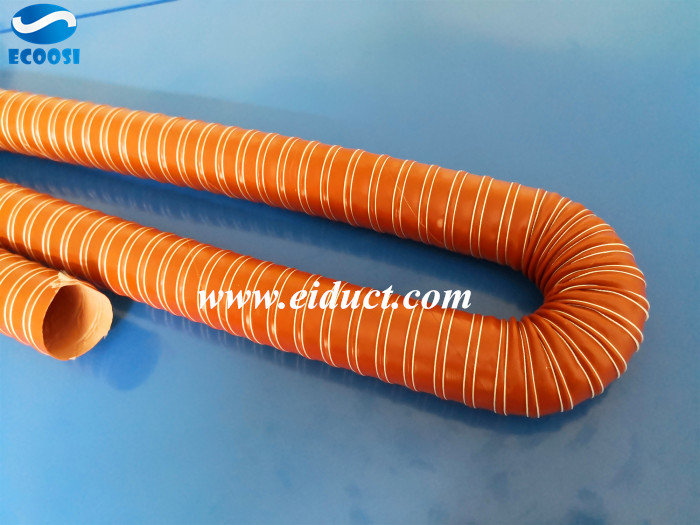 Silicone brake cooling air ducts hose is a high-temperature duct hose that could resistant to 300 degrees