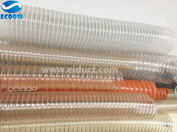 PU flexible air ducting ventilation hose from Ecoosi Industrial Co., Ltd.