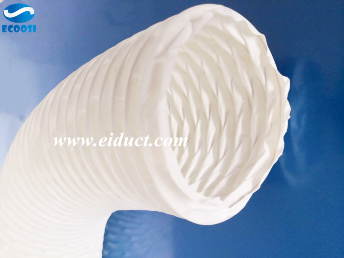 What is the application of Ecoosi white PVC nylon fabric air duct hose?