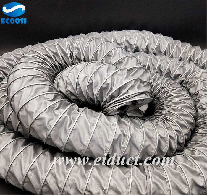 How about the manufacturing process and performance of the Ecoosi flexible high-temperature resistant air duct?