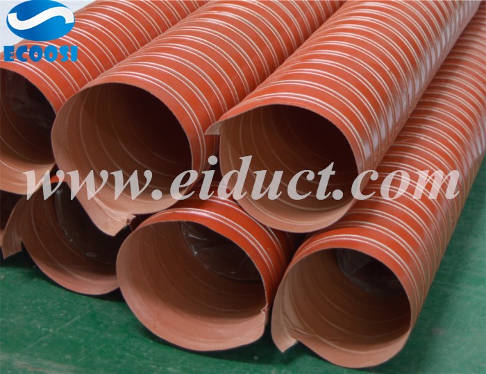 What is the application of Ecoosi red double layer silicone high temperature ducting hose?