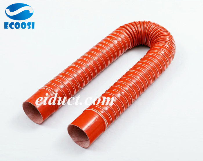 Ecoosi Silicone Rubber Air Duct Hose is ideal for brake cooling ducts due to its high temperature capability (maximum 300° C continuous / 310° C intermittent).